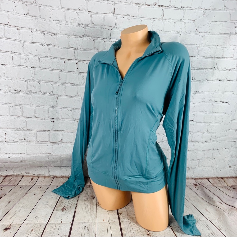 VS Victoria Sport Full Zip Track Jacket In Aqua - Picture 4 of 8